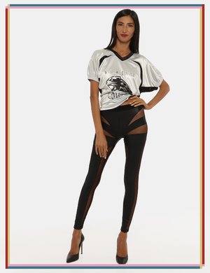 Pantaloni eleganti scontati da donna - Legging Versace Jeans Couture nero