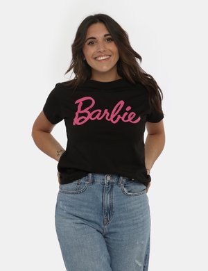 T-shirt Barbie nero