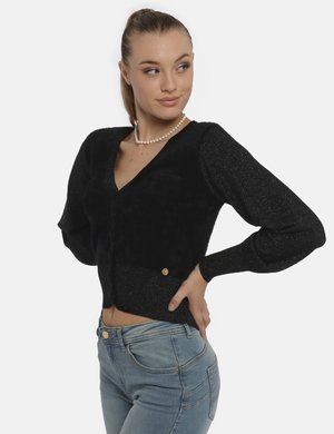 Maglie Yes Zee scontate donna - Cardigan Yes Zee nero