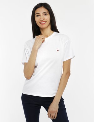 T-shirt da donna scontata - T-shirt Napapijri in cotone