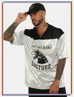 T-shirt uomo scontata - T-shirt  Versace Jeans Couture grigio/nero