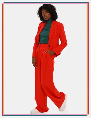 Pantaloni eleganti scontati da donna - Pantalone Caractere rosso