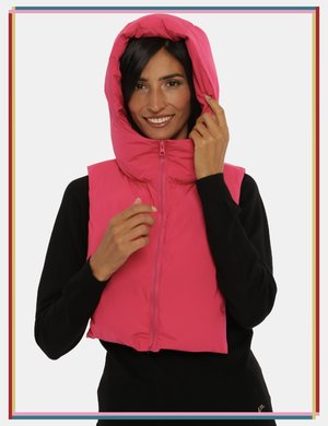 Abbigliamento donna scontato - Piumino Caractere smanicato rosa