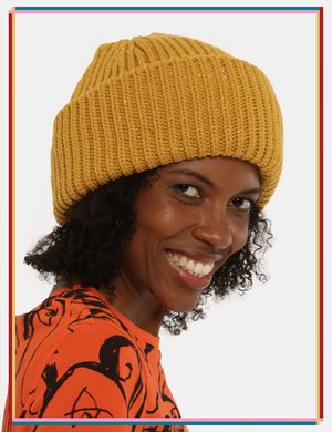 Accessorio moda Donna scontato - Cappello Fracomina berretto giallo