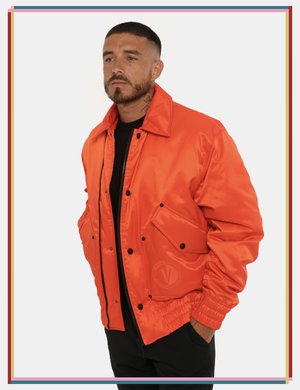 Outlet piumino uomo scontato - Giubbino Versace Jeans Couture arancione