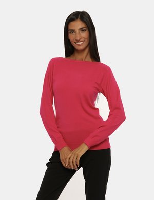 Maglie Yes Zee scontate donna - Maglione Yes Zee fucsia