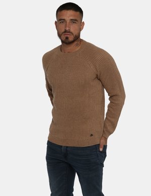 Yes Zee uomo outlet - Maglione Yes Zee marrone sabbia