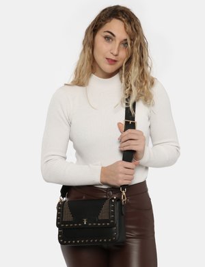 Accessorio moda Donna scontato - Borsa Fracomina nero con borchie