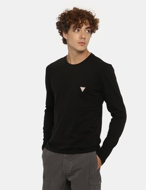 Guess uomo outlet - T-shirt Guess nero
