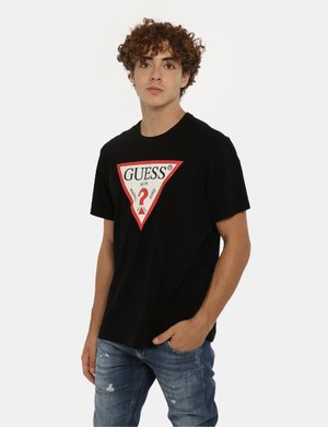 Abbigliamento uomo scontato - T-shirt Guess nera
