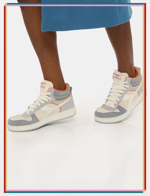 Scarpe Donna scontate - Scarpe Sneakers Diadora grigio/arancione