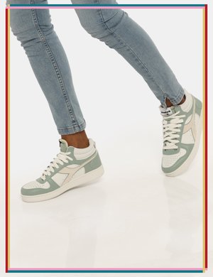 Scarpe Diadora sneakers bianco/verde