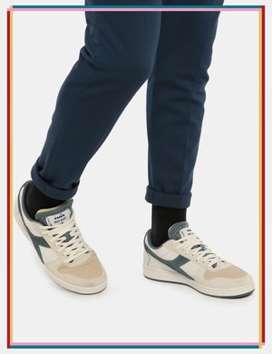 Scarpe uomo scontate - Scarpe Diadora sneakers bianco/blu