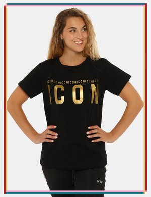 Abbigliamento donna scontato - T-shirt Icon nero