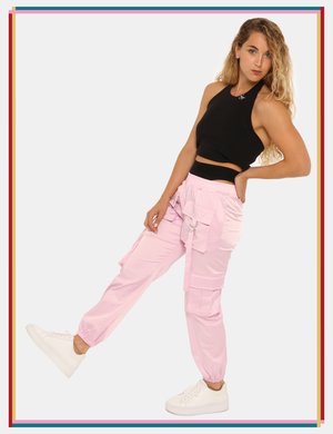 Pantalone Disclaimer rosa