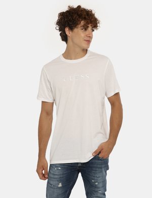 T-shirt uomo scontata - T-shirt  Guess bianco