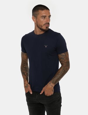 Abbigliamento uomo scontato - T-shirt Gant blu
