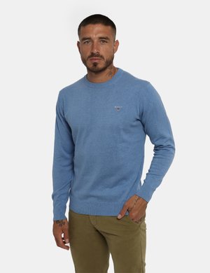 Outlet maglione uomo scontato - Maglione Gant azzurro