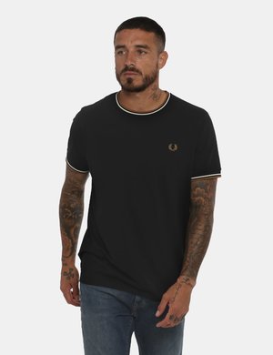 Fred Perry uomo outlet - T-shirt Fred Perry nero