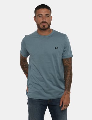 Abbigliamento uomo scontato - T-shirt Fred Perry azzurro