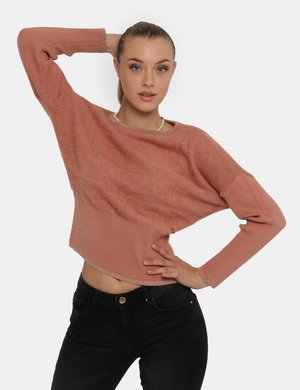 Maglie Yes Zee scontate donna - Maglione Yes Zee rosa antico