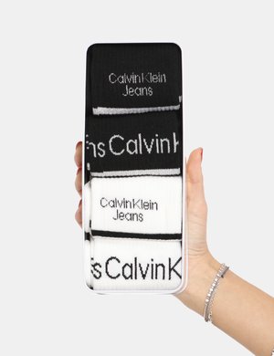 Calze  Calvin Klein nero/bianco
