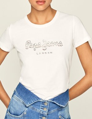 Pepe jeans donna outlet - T-shirt Pepe Jeans con strass