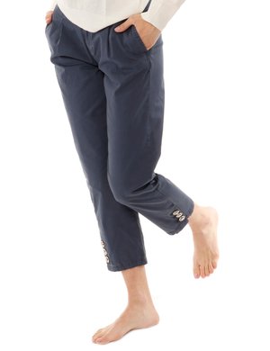 yes zee abbigliamento - Yes Zee outlet shop online  - Pantalone  Yes zee con inserti sulla caviglia