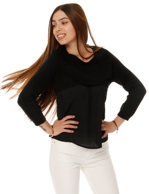 maglia donna elegante scontata - Maglia Imperfect doppio con logo