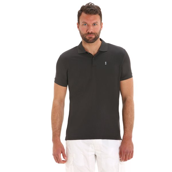 E70 men’s short-sleeved polo shirt in technical nylon pique