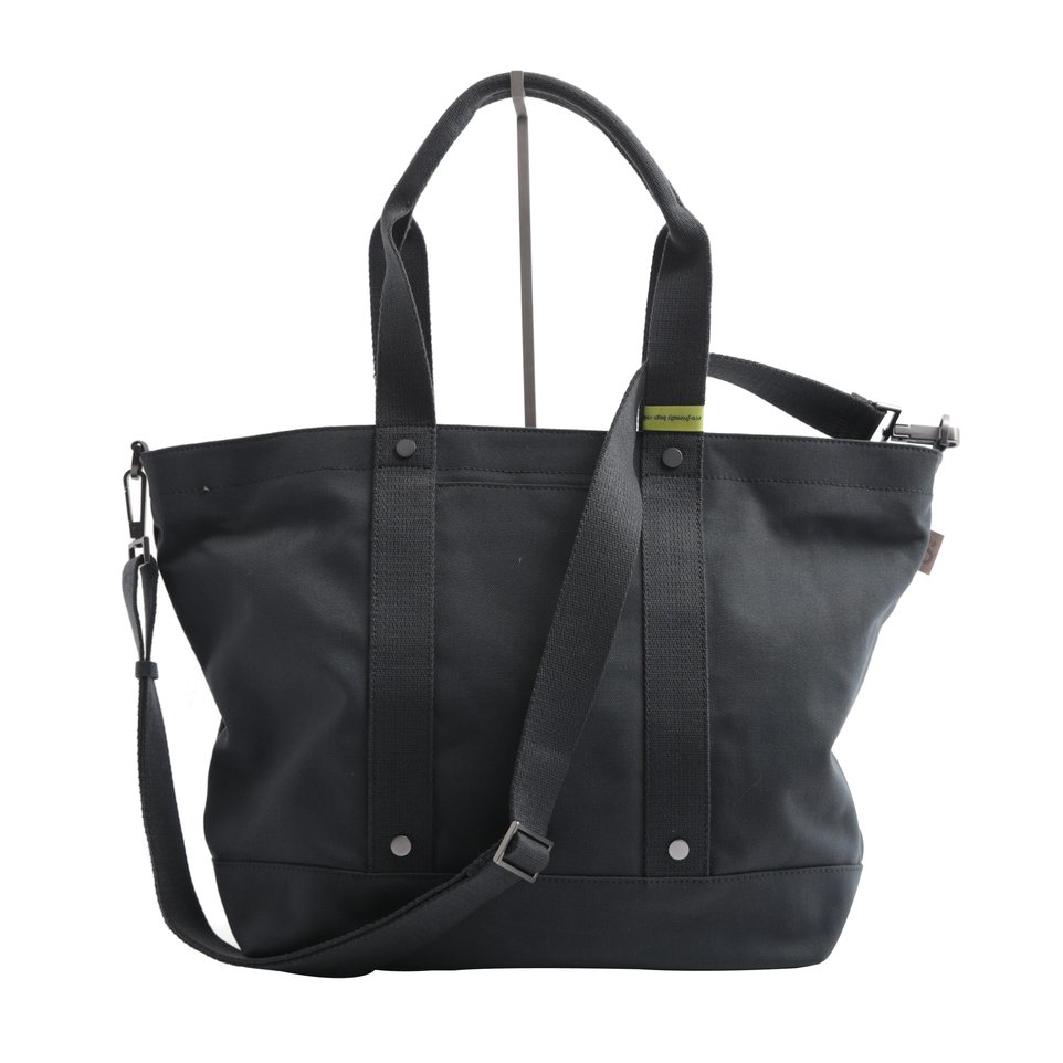 Shopping bag ECO antracite con tracolla removibile e tasca imbottita porta pc/tablet