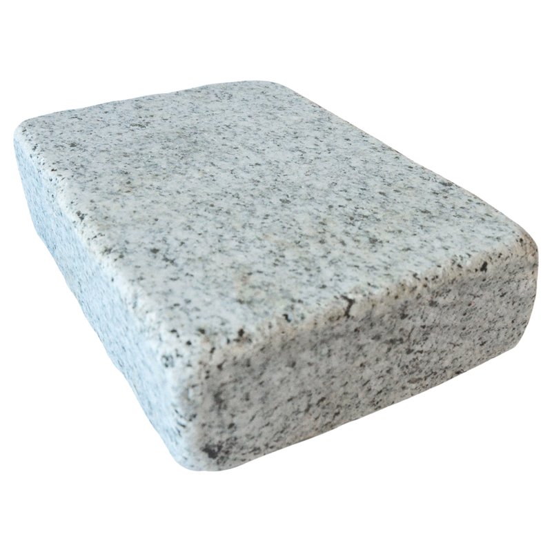 Light Grey Sawn, Honed & Tumbled Natural Granite Block Paving (140x210 Size) - Light Grey