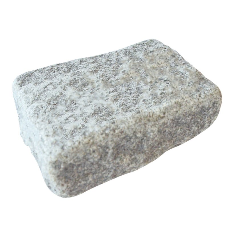 Light Grey Sawn, Riven & Tumbled Natural Granite Block Paving (140x105 Size) - Light Grey