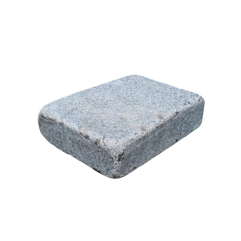 Light Grey Sawn, Honed & Tumbled Natural Granite Block Paving (105x140 Size) - Light Grey
