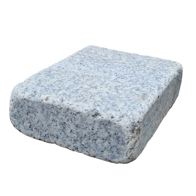 Dark Grey Sawn, Honed & Tumbled Natural Granite Block Paving (210x140 Size) - Dark Grey