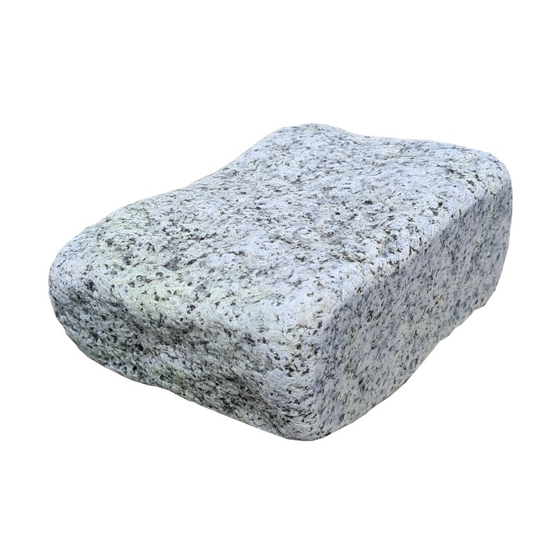 Light Grey Sawn, Riven & Tumbled Natural Granite Block Paving (105x140 Size) - Light Grey