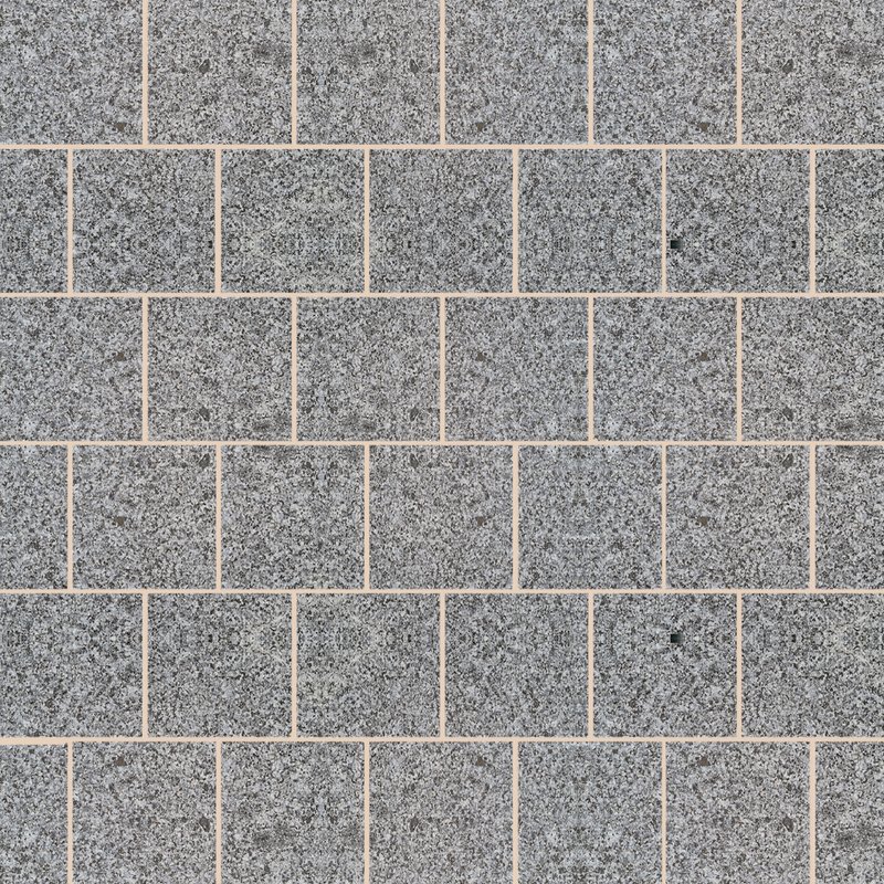 Moon Grey Sawn & Flamed Natural Granite Paving (600x600 Packs) - Light Grey