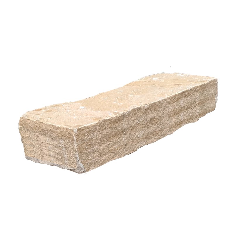 Buff Hand Cut Natural Sandstone Walling (325x100 Packs) - Buff