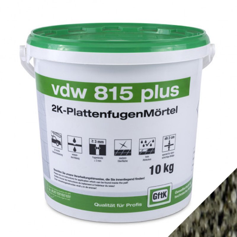 GFTK VDW 815 Plus Epoxy Paving Grout - 10KG - Basalto