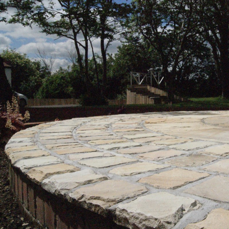 Mint Fossil Hand Cut Natural Sandstone Setts (135x135 Size) - Mint Fossil