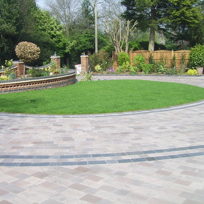 Raj Blend Sawn, Riven & Tumbled Natural Sandstone Block Paving (150x150 Size) - Raj Blend