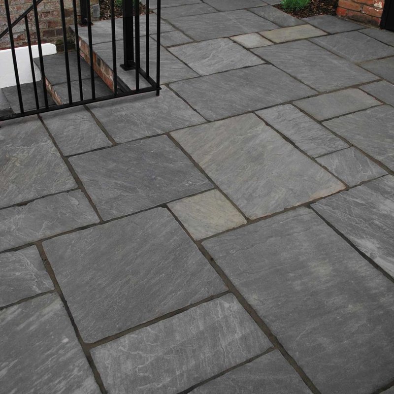 Twilight Hand Cut Natural Sandstone Paving (Mixed Size Packs) - Twilight