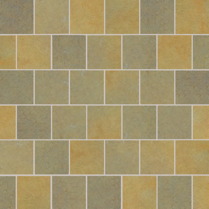 Kota Yellow Tumbled Natural Limestone Paving (560x560 Packs) - Kota Yellow