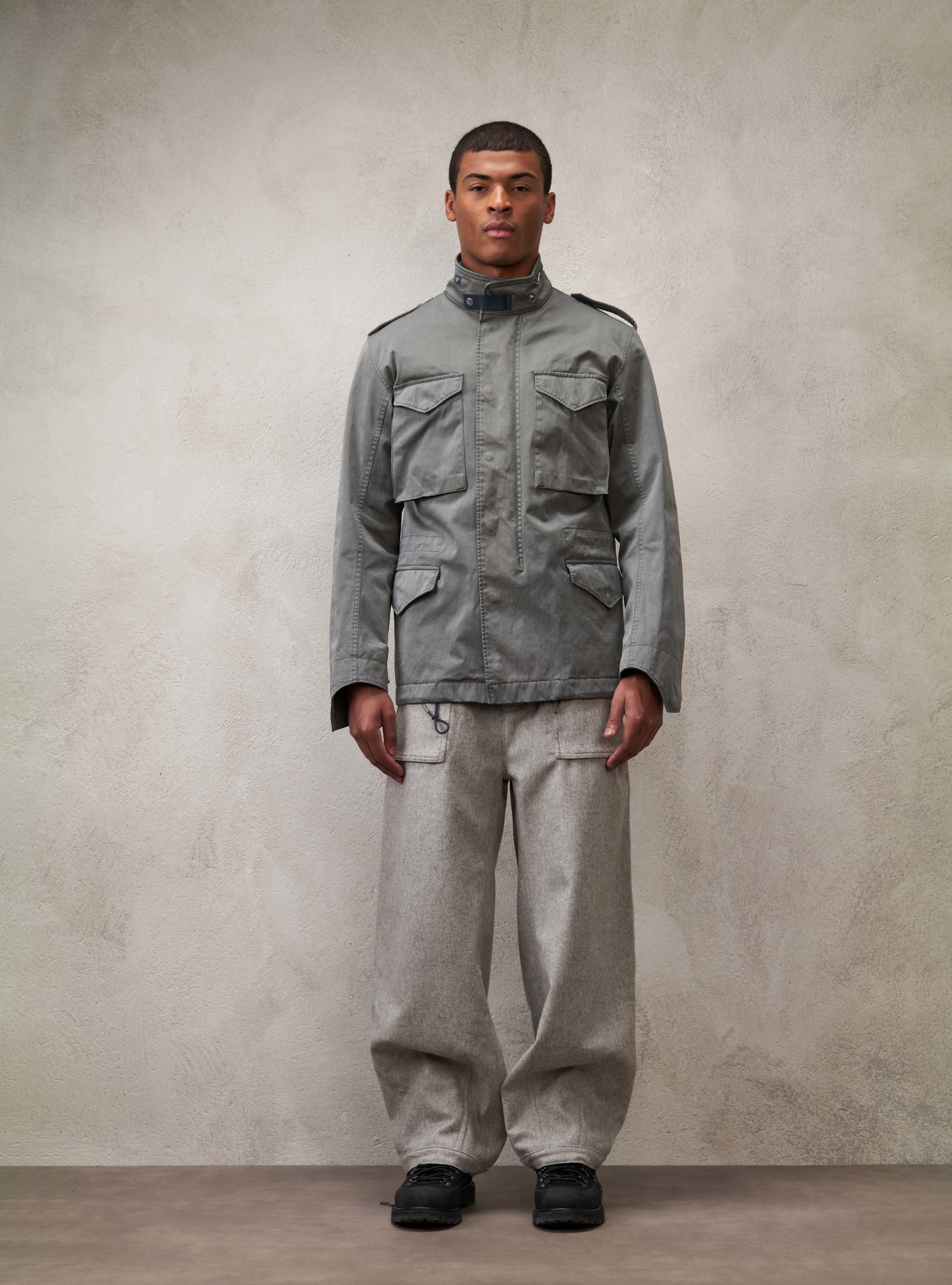 Field jacket grey best sale