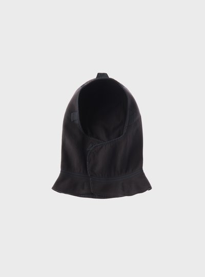 TEN C - WOOL FELT HOOD - Grey Eclipse - TEN C