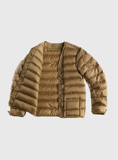 TEN C - DOWN LINER PUFFER JACKET - Light Kaki - TEN C