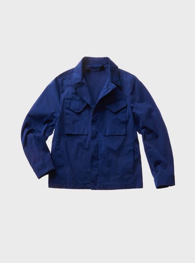 TEN C - FIELD SHIRT JACKET - Blue Sapphire - TEN C