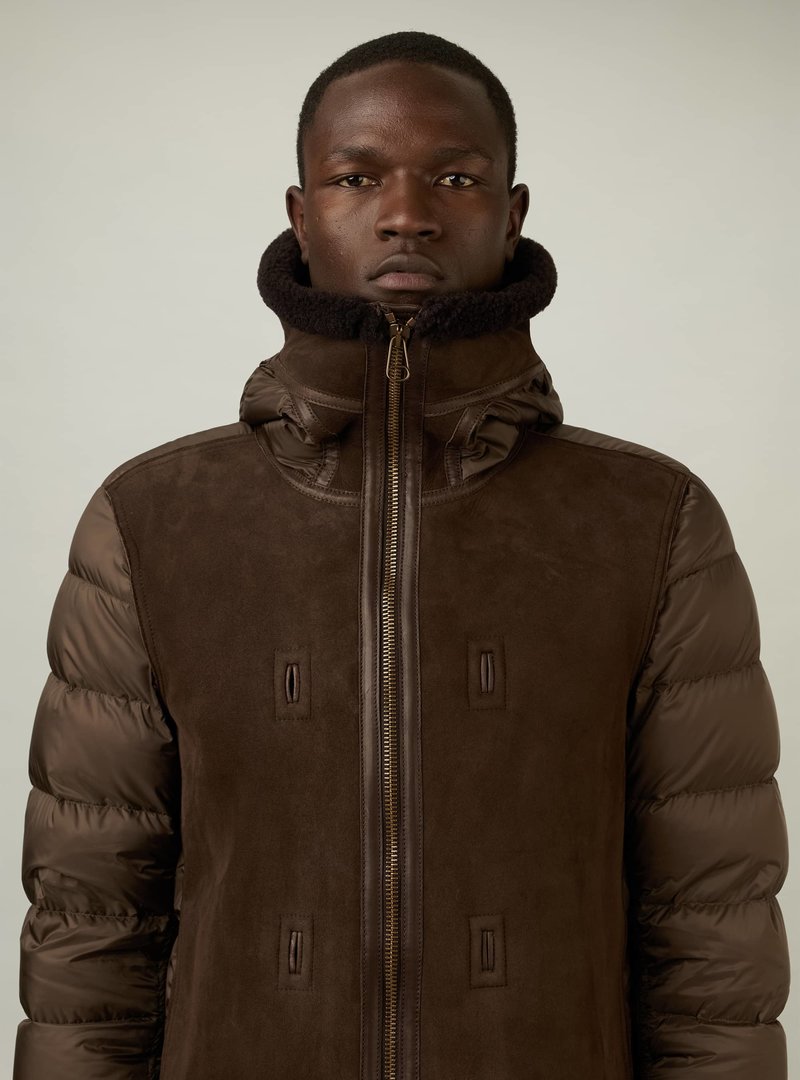 Hooded Shearling Nylon Liner | Ten c ®