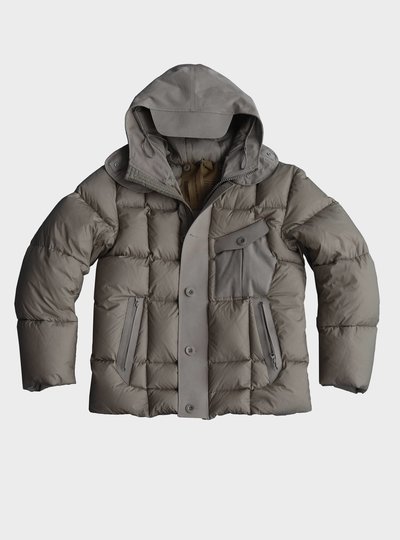 TEN C - SNIPER COMBO DOWN JACKET - Pale Taupe - TEN C