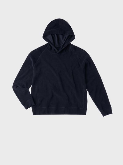 TEN C - HOODED SPONGE FLEECE - Dark Sapphire - TEN C
